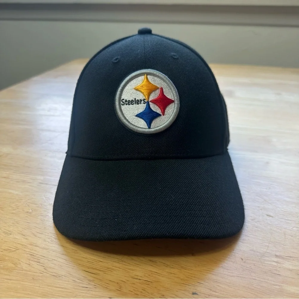 Pittsburgh Steelers Hat Cap Strap back 47 Black Men's Embroidered, Gold '47 NFL